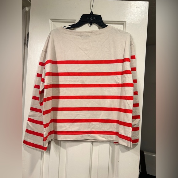 NWT J. Crew Mariner jersey relaxed boatneck T shirt in stripe Size XS - Picture 5 of 8